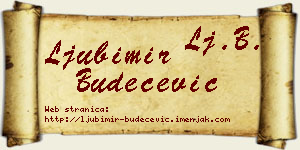 Ljubimir Budečević vizit kartica